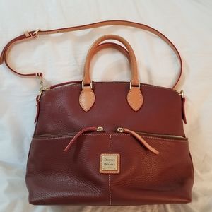 Dooney & Bourke Large Domed Satchel - burgundy